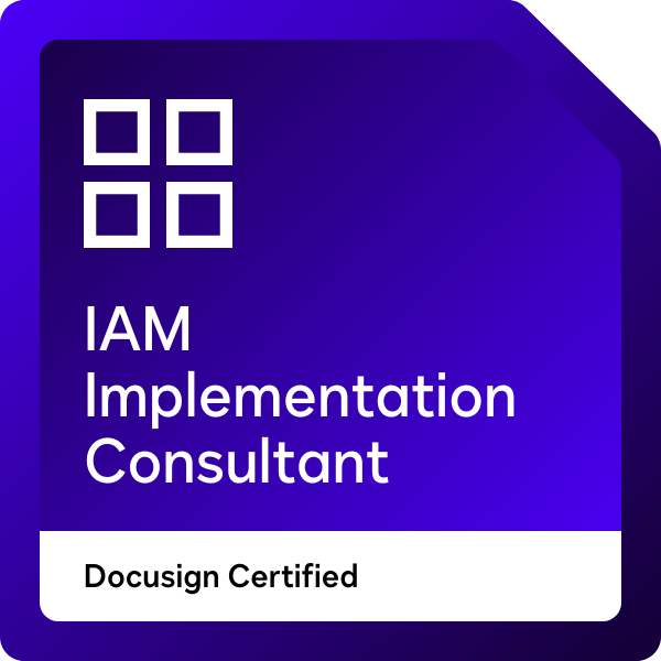 Docusign IAM Implementation Consultant badge
